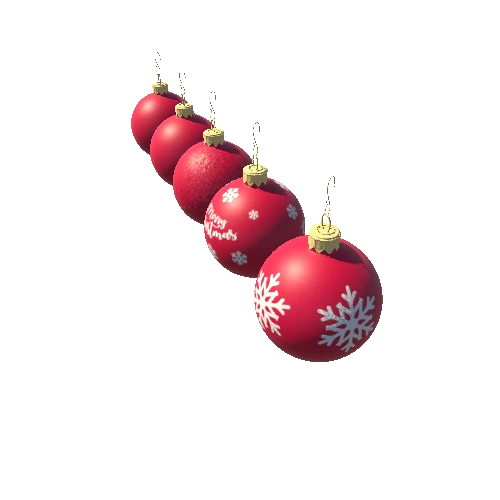 CHRISTMAS BAUBLES_RED